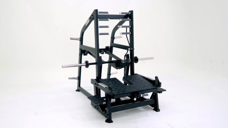 GluteZone Professional Belt Squat Machine, commercial grade plate loaded, front view