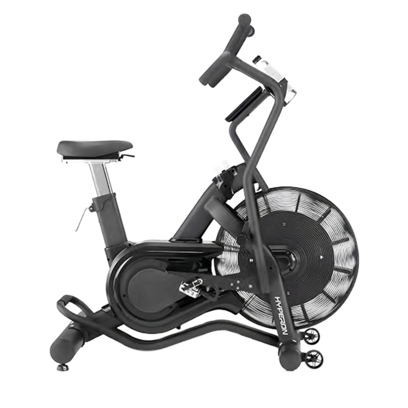 Hyperox Air Bike - Commercial air resistance fan bike designed for hybrid fitness training, endurance conditioning, and competition-style workouts. Built for demanding commercial gyms and performance training facilities.
