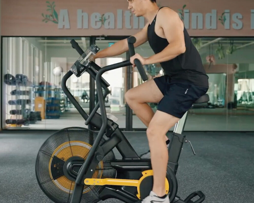 Hyperon Air Bike for high intensity training like HYROX Full Body