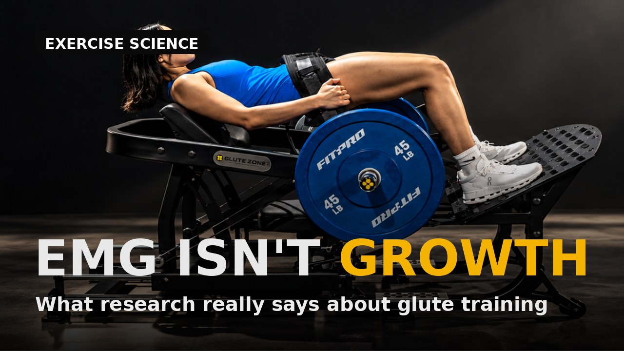 Hip Thrust vs Squat: what actually builds glutes - GluteZone blog cover